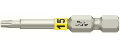 Wera 060507 Skrutkovací bit 1/4" TX 15 867/4 Torx® HF s pridržiavacou funkciou (W05060507001)