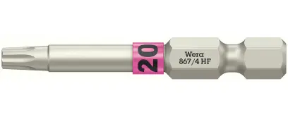 Wera 060508 Skrutkovací bit 1/4" TX 20 867/4 Torx® HF s pridržiavacou funkciou (W05060508001)