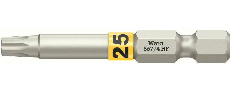Wera 060509 Skrutkovací bit 1/4" TX 25 867/4 Torx® HF s pridržiavacou funkciou (W05060509001)