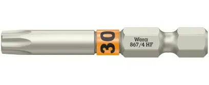 Wera 060510 Skrutkovací bit 1/4" TX 30 867/4 Torx® HF s pridržiavacou funkciou (W05060510001)
