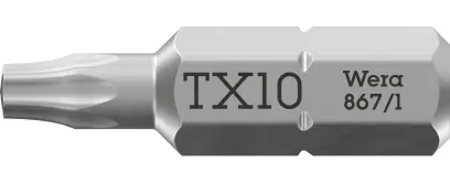 Wera 066485 Šroubovací bit 1/4" TX 10x25 mm typ 867/1 TORX® (W05066485001)