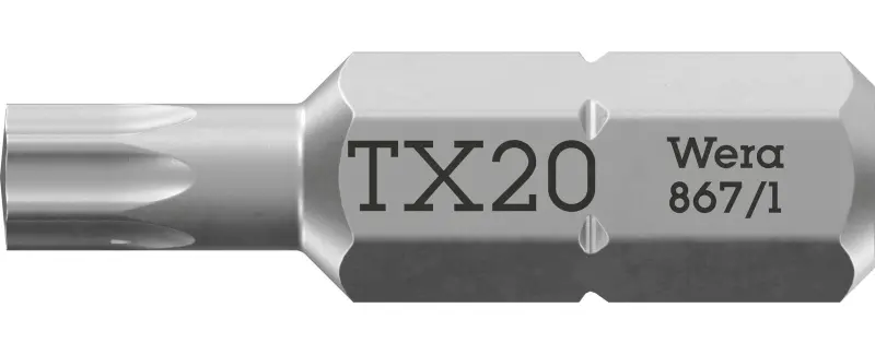 Wera 066487 Skrutkovací bit 1/4" TX 20x25 mm typ 867/1 TORX® (W05066487001)