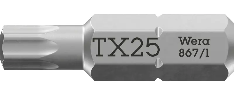 Wera 066488 Skrutkovací bit 1/4" TX 25x25 mm typ 867/1 TORX® (W05066488001)