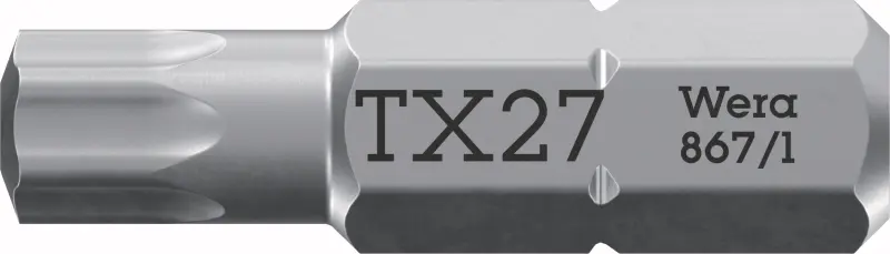 Wera 066489 Šroubovací bit 1/4" TX 27 x 25 mm typ 867/1 TORX® (W05066489001)