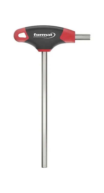 Zástrčný šesťhranný kľúč (inbus) 6 mm s T-rukoväťou a bočnou čepeľou Format 7459500060 (EDE59500060)