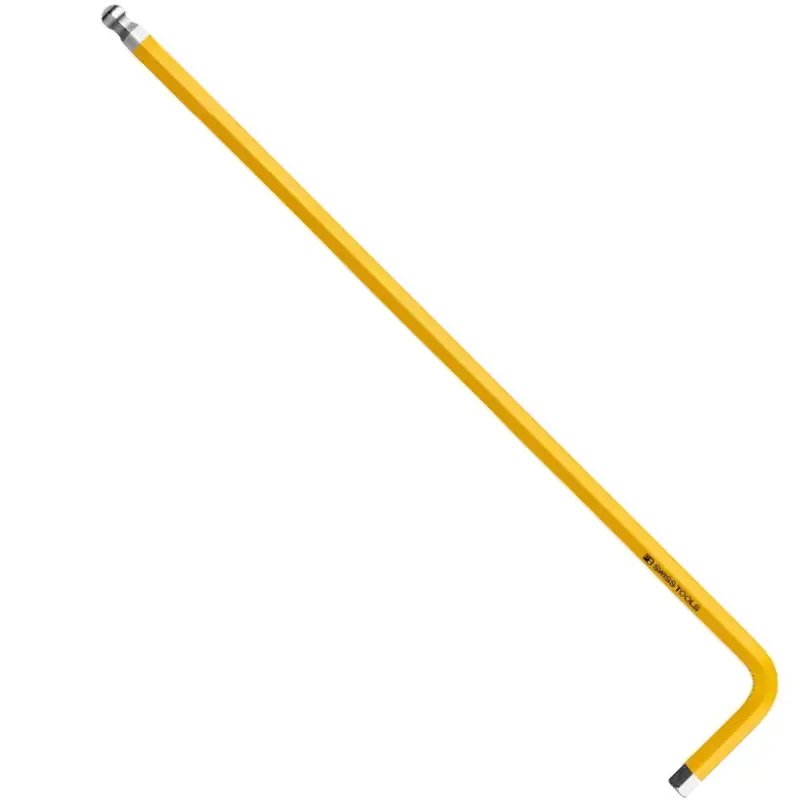 Zástrčný kľúč Rainbow inbus 4 mm PB Swiss Tools 212.L 4 YE guľová hlava, dlhý, DIN 911L, ružová (EDE59570040)