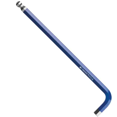 Zástrčný kľúč Rainbow inbus 10 mm PB Swiss Tools 212.L 10 BL guľová hlava, dlhý, DIN 911L, modrá (EDE59570100)