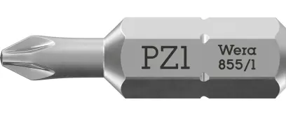 Wera 072080 Skrutkovací bit 1/4" Hex PZ 1 x 25 mm, typ 855/1 Z pre krížové skrutky Pozidriv (W05072080001)