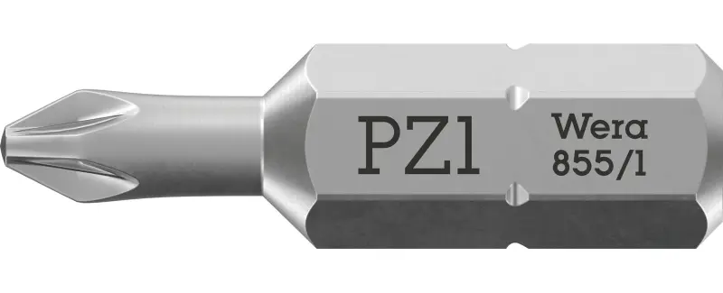 Wera 072080 Skrutkovací bit 1/4" Hex PZ 1 x 25 mm, typ 855/1 Z pre krížové skrutky Pozidriv (W05072080001)