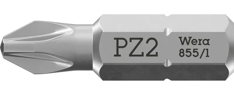 Wera 072082 Skrutkovací bit 1/4" Hex PZ 2 x 25 mm, typ 855/1 Z pre krížové skrutky Pozidriv (W05072082001)