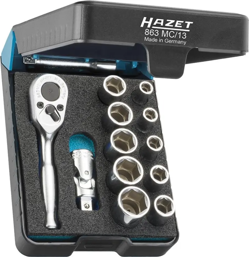 Sada nástrčné klíče 1/4" 863MC/13 13 ks. HAZET (EDE60140040)