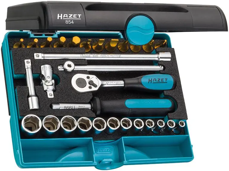 Sada nástrčných klíčů 1/4 " 854 30 ks v plastovém b oxu Hazet