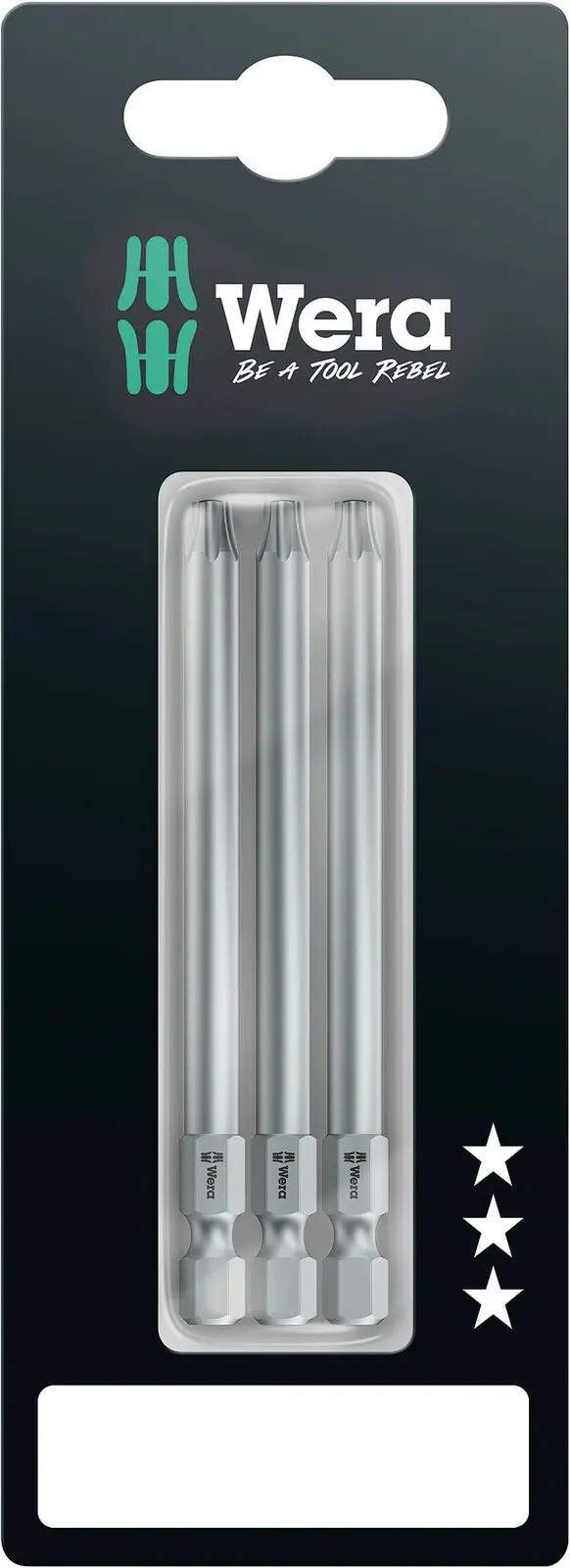 Wera 073473 Skrutkovacie bity 1/4" Torx TX 25 867/4 Z SB (3 ks) (W05073473001)
