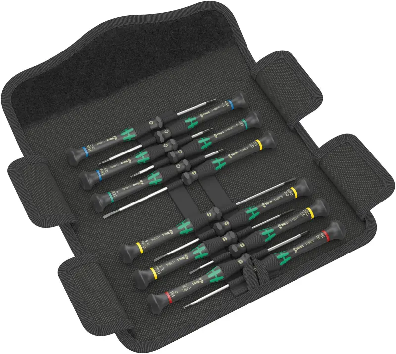 Wera 073675 Sada skrutkovačov pre elektroniku Kraftform Micro 12 Universal 1 (Sada 12 dielov) (W05073675001)