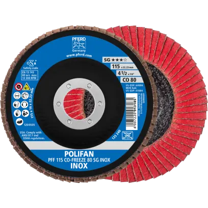 kot. lamel. PFF 115 CO-FREEZE 80 SG INOX (PF4007220104064)