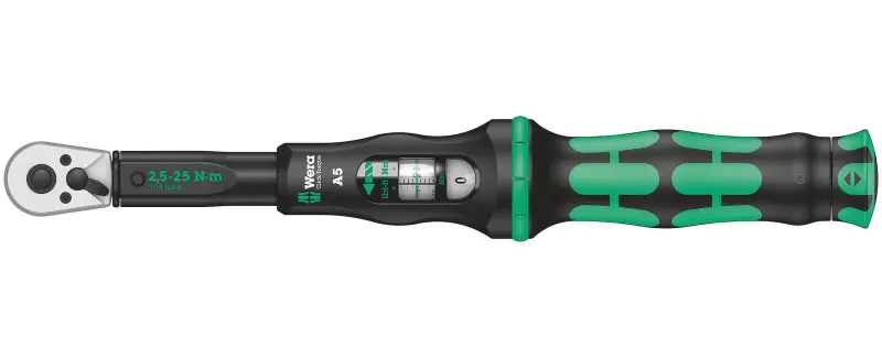Wera 075604 Momentový kľúč Wera Click-Torque A 5 s prepínacou račňou 1/4" (2,5 ÷ 25 Nm) (W05075604001)
