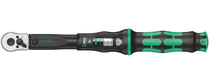 Wera 075610 Momentový kľúč Wera Click-Torque B 1 s prepínacou račňou 3/8" (10 - 50 Nm) (W05075610001)