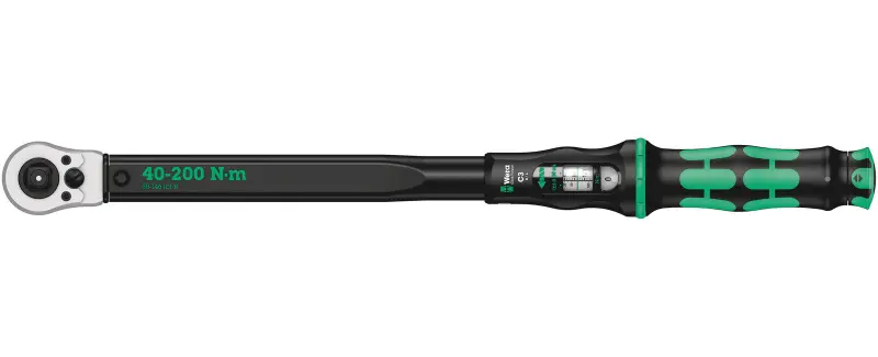 Wera 075626 Momentový kľúč Wera Click-Torque C 3 Push R/L obojstranne nastaviteľný (40 ÷ 200 Nm) (W05075626001)