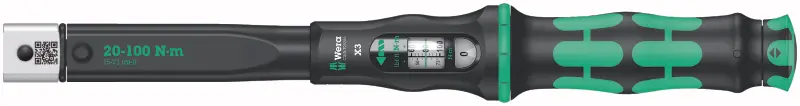 Wera 075653 Momentový klíč Wera Click-Torque X 3 pro nástrčné nástroje 9x12mm (20 - 100 Nm) (W05075653001)
