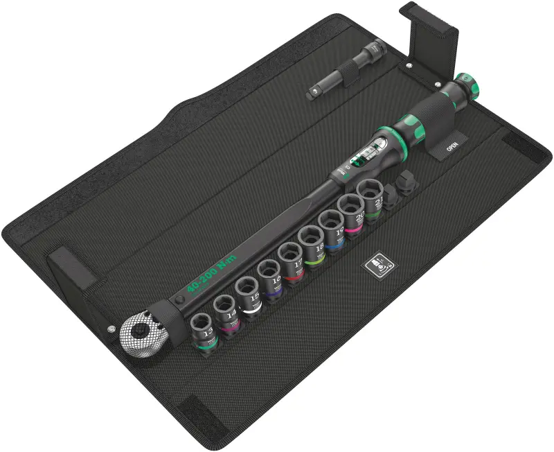 Wera 075681 Momentový kľúč Click-Torque C 3 Set 2 s prepínacou račňou 1/2" (40 ÷ 200 Nm) Sada na zaskrutkovanie do betónu (W05075681001)