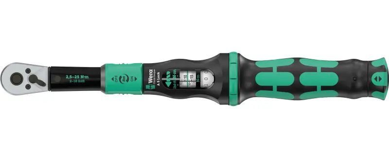 Wera 075690 Momentový kľúč Wera Click-Torque Lock A 5 s prepínacou račňou 1/4" (2,5 ÷ 25 Nm) (W05075690001)