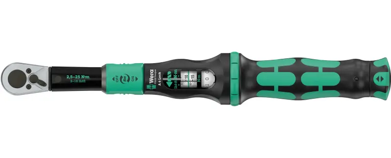 Wera 075691 Momentový kľúč Wera Click-Torque Lock A 6 s prepínacou račňou 1/4" (2,5 ÷ 25 Nm) (W05075691001)