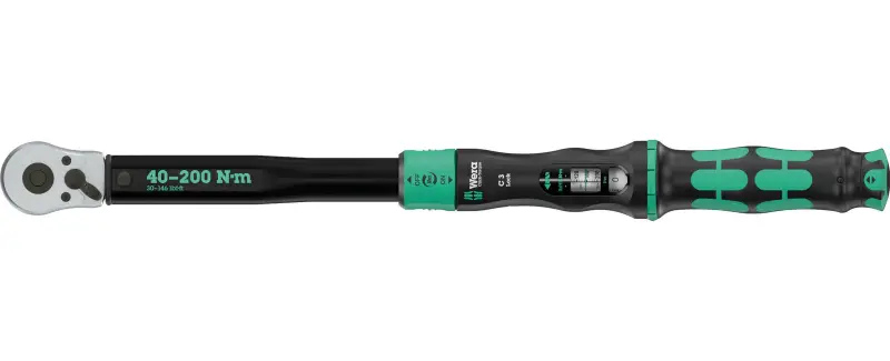 Wera 075692 Momentový kľúč Wera Click-Torque Lock C 3 s prepínacou račňou 1/2" (40 ÷ 200 Nm) (W05075692001)