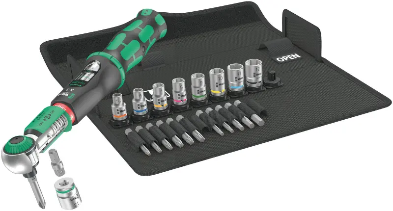 Wera 075832 Momentový kľúč HEX 1/4" Safe-Torque A 2 Set 1 (2 ÷ 12 Nm) [Sada 23 dielov] (W05075832001)
