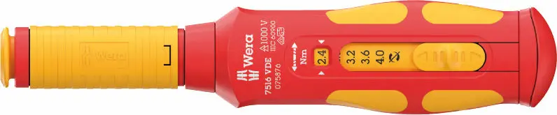 Wera 075876 Momentový šroubovák Kraftform Safe-Torque Speed 2,4 ÷ 4,0 Nm 7516 VDE (W05075876001)