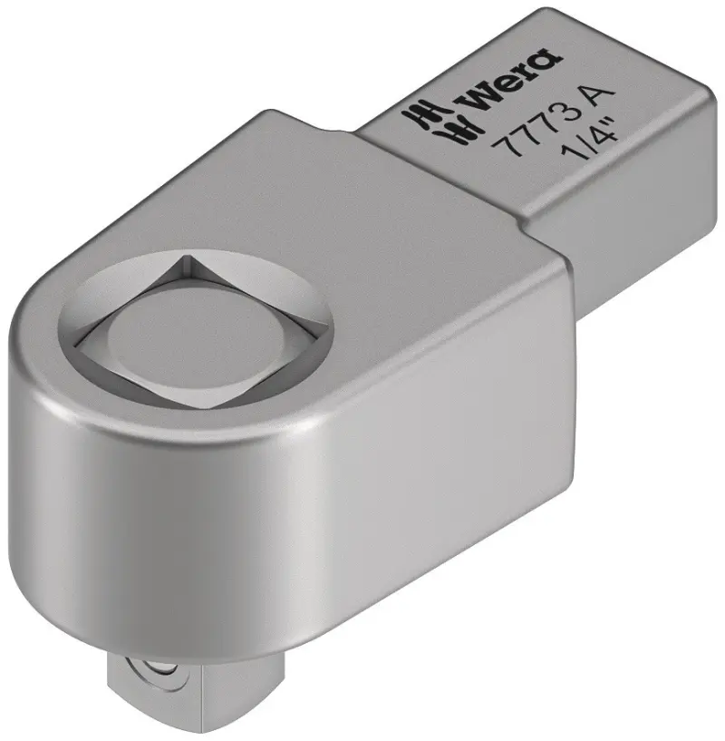 Wera 078200 Nástrčná hlava - štvorhran 1/4'' pre momentové kľúče s upnutím 9x12 mm (W05078200001)