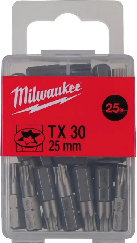 Šroubovací bity Milwaukee TX 30 x 25 mm (25 ks) 4932399599 (MI4932399599)