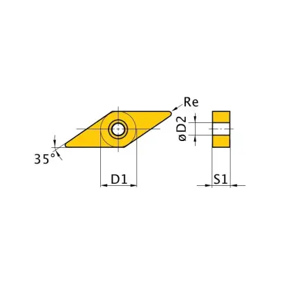 Britová doštička Optimum V/35 ° VNMG 160408 (BOW3441701)