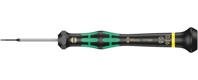Wera 117990 Skrutkovač plochý 0,16x0,87x40 mm na použitie v elektronike Kraftform Micro typ 2035 (W05117990001)