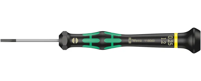 Wera 118000 Skrutkovač plochý 0,25x1,2x40 mm na použitie v elektronike Kraftform Micro typ 2035 (W05118000001)