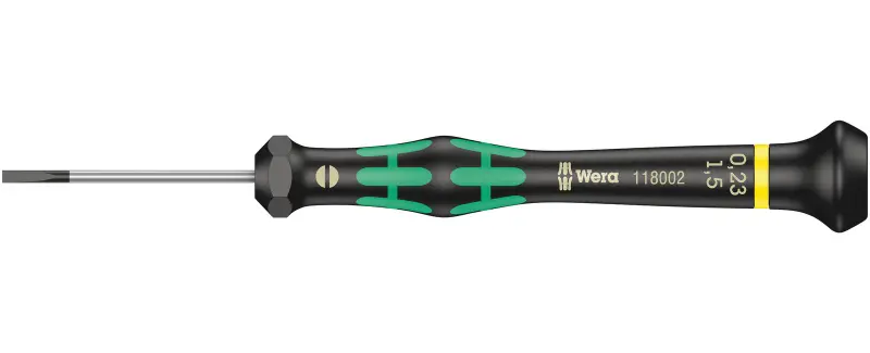 Wera 118002 Skrutkovač plochý 0,23x1,5x40 mm na použitie v elektronike Kraftform Micro typ 2035 (W05118002001)
