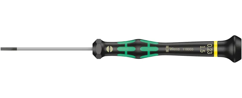 Wera 118003 Skrutkovač plochý 0,23x1,5x60 mm na použitie v elektronike Kraftform Micro typ 2035 (W05118003001)