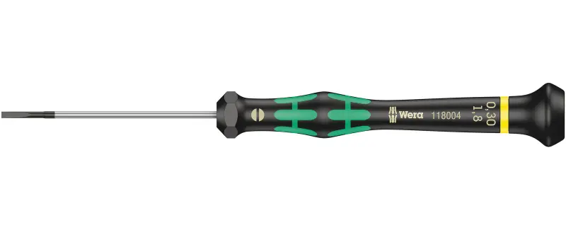 Wera 118004 Skrutkovač plochý 0,3x1,8x60 mm na použitie v elektronike Kraftform Micro typ 2035 (W05118004001)