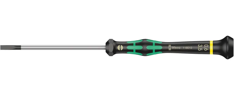 Wera 118012 Skrutkovač plochý 0,6x3,5x80 mm na použitie v elektronike Kraftform Micro typ 2035 (W05118012001)
