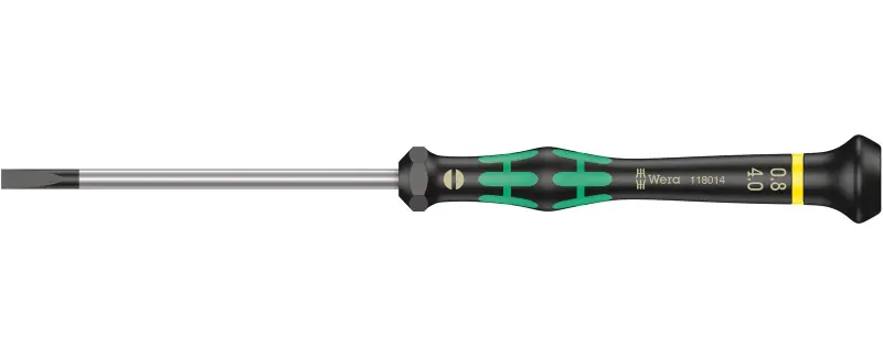 Wera 118014 Skrutkovač plochý 0,8x4x80 mm na použitie v elektronike Kraftform Micro typ 2035 (W05118014001)