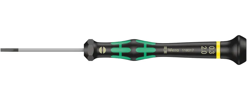 Wera 118017 Skrutkovač plochý 0,3x2x50 mm na použitie v elektronike Kraftform Micro typ 2035 (W05118017001)
