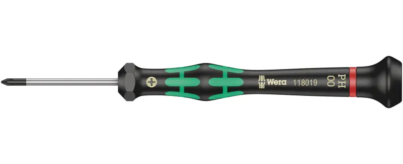 Wera 118019 Skrutkovač krížový PH 00x40 mm na použitie v elektronike Kraftform Micro typ 2050 (W05118019001)