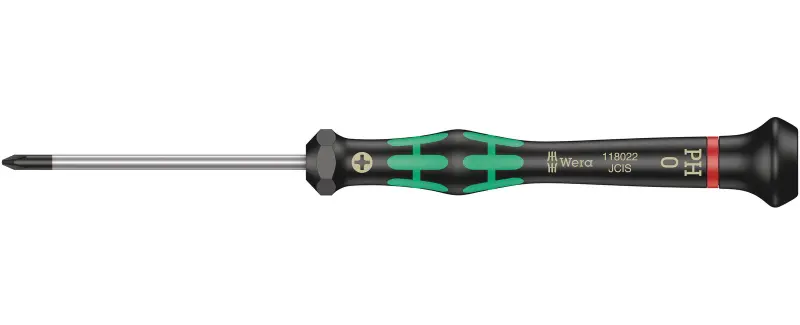 Wera 118022 Skrutkovač krížový PH 0x60 mm na použitie v elektronike Kraftform Micro typ 2050 (W05118022001)