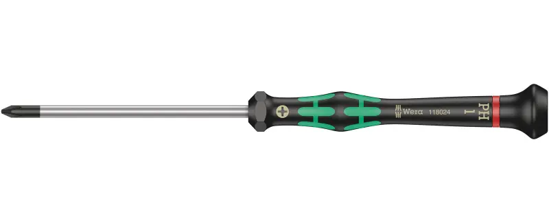 Wera 118024 Skrutkovač krížový PH 1x80 mm na použitie v elektronike Kraftform Micro typ 2050 (W05118024001)