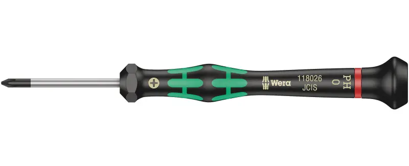Wera 118026 Skrutkovač krížový PH 0x40 mm na použitie v elektronike Kraftform Micro typ 2050 (W05118026001)