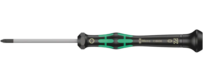 Wera 118030 Skrutkovač krížový PZ 0x60 mm na použitie v elektronike Kraftform Micro typ 2055 (W05118030001)