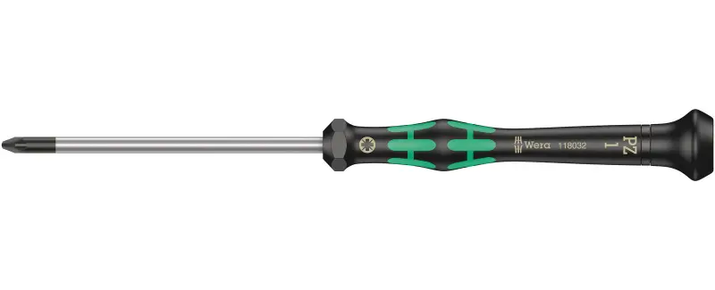 Wera 118032 Skrutkovač krížový PZ 1x80 mm na použitie v elektronike Kraftform Micro typ 2055 (W05118032001)