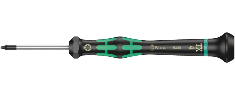 Wera 118039 Skrutkovač TORX TX 4x60 mm na použitie v elektronike Kraftform Micro typ 2067 (W05118039001)