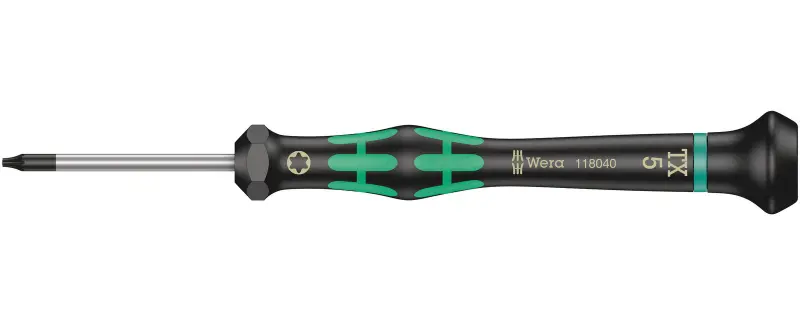 Wera 118040 Skrutkovač TORX TX 5 HFx60 mm na použitie v elektronike Kraftform Micro typ 2067 (W05118040001)