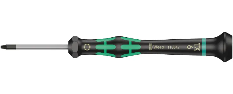 Wera 05118042001 Skrutkovač TORX TX 6 HFx60 mm na použitie v elektronike Kraftform Micro typ 2067 (W05118042001)