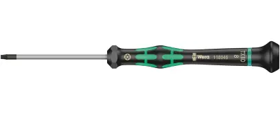 Wera 118046 Skrutkovač TORX TX 8 BOx60 mm na použitie v elektronike Kraftform Micro typ 2067, s poistným kolíkom (W05118046001)